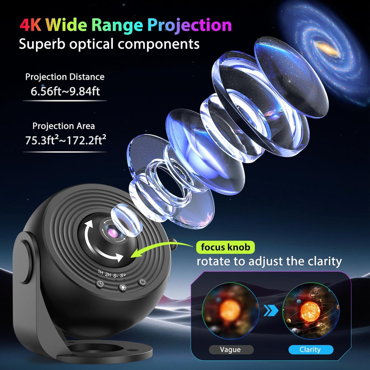 Realistic Galaxy Projector