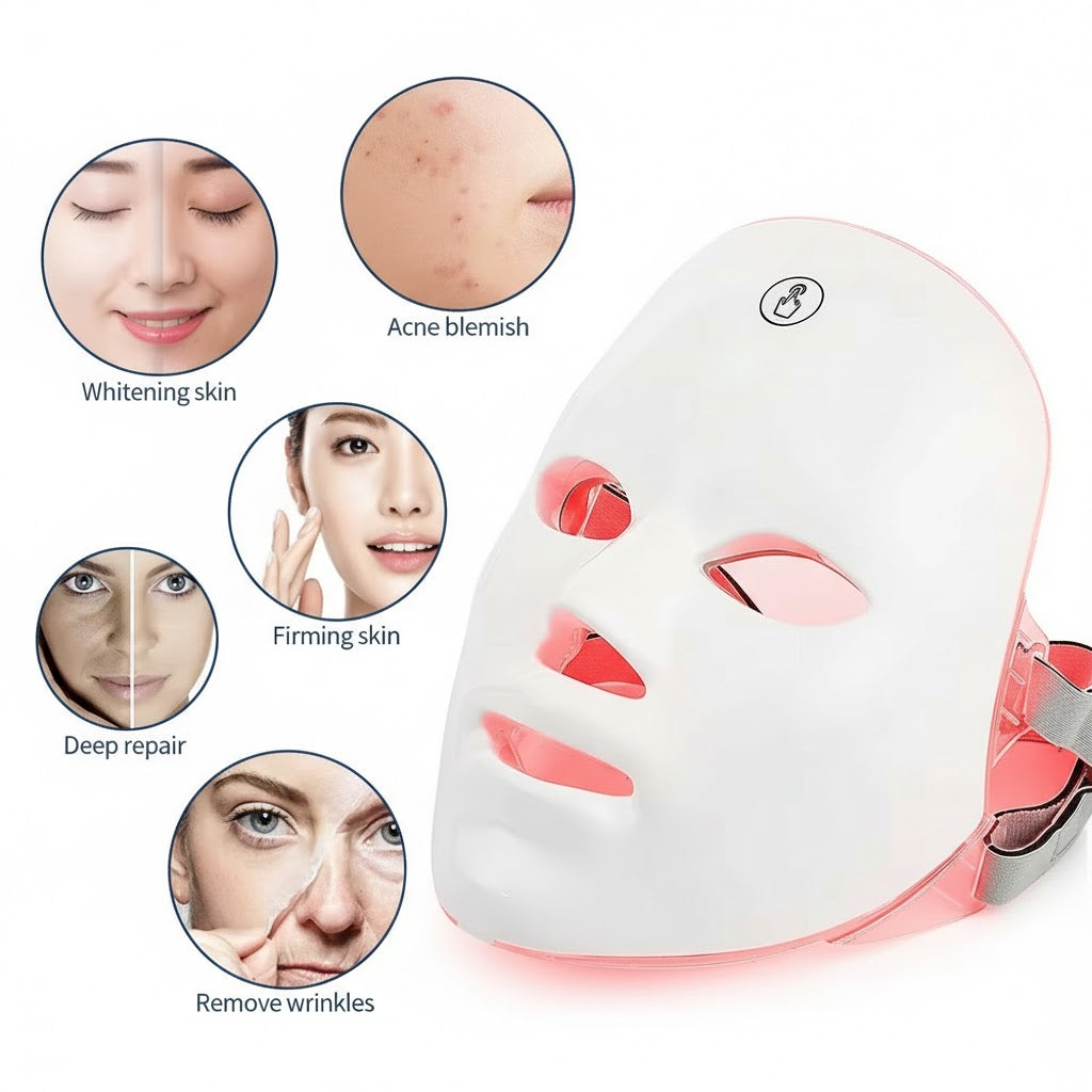 7 in 1 LED Light Therapy Face Mask